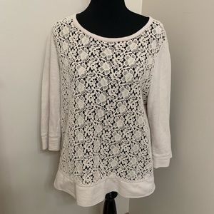 LOFT sweatshirt 3/4 sleeve